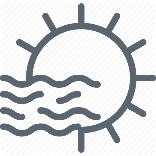 Day, Fog, Foggy, Forecast, Sun, Weather Icon