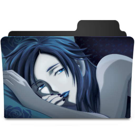 Blue Vector Woman Icon