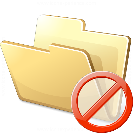 Iconexperience V Collection Folder Forbidden Icon