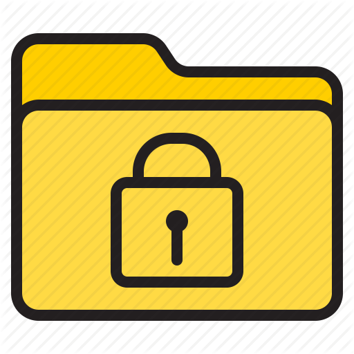 Doc, Document, File, Folder, Lock Icon