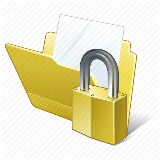 Document, File, Folder, Locked Icon