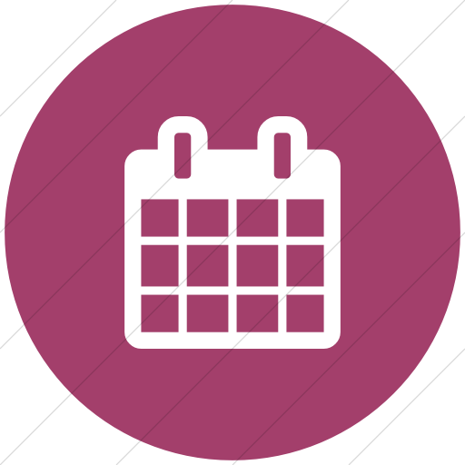 Flat Circle White On Pink Bootstrap Font Awesome