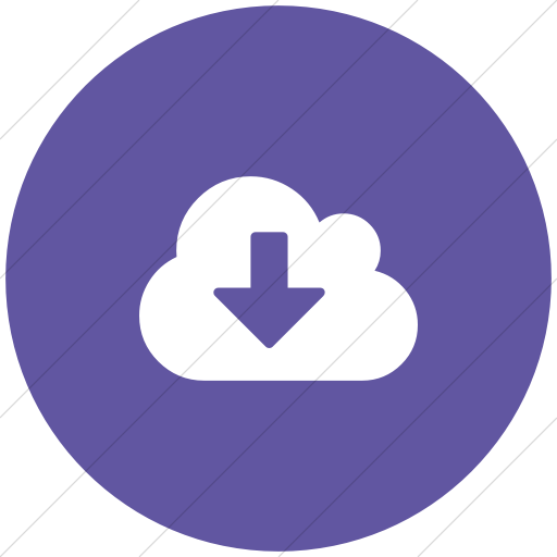 Flat Circle White On Purple Bootstrap Font Awesome