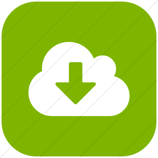 Flat Rounded Square White On Green Bootstrap Font