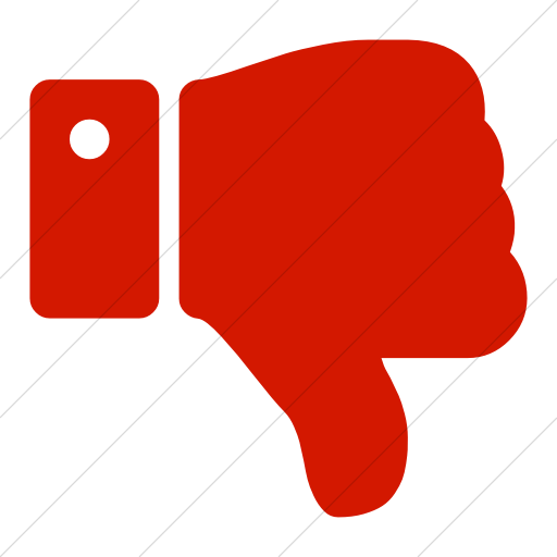 Thumbs Down Red