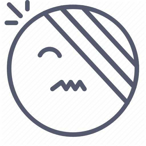 Emoji, Emotion, Face, Injuried, Smile Icon