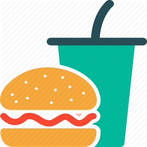 Burger, Drink, Fast Food, Junk Food Icon