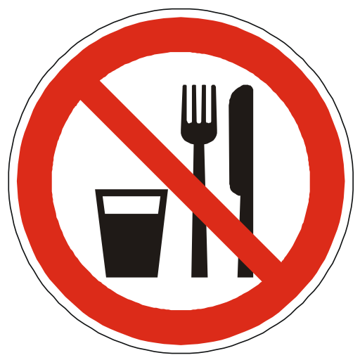 Free Icons No Food Or Drink Sign Image