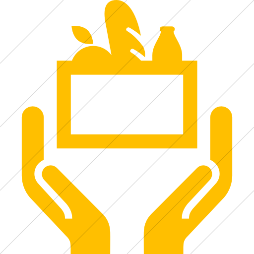 Simple Yellow Iconathon Food Bank Icon
