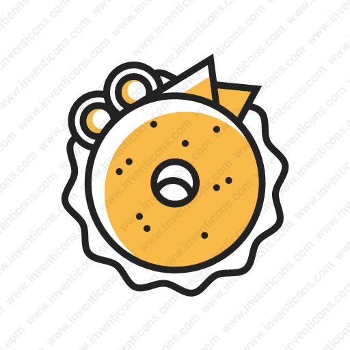 Download Bagel,dount,bun,food Icon Inventicons