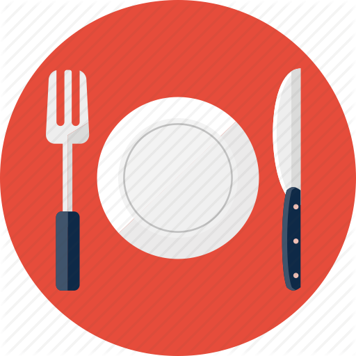 Food, Fork, Knife, Lunch, Plate, Restaurant Icon