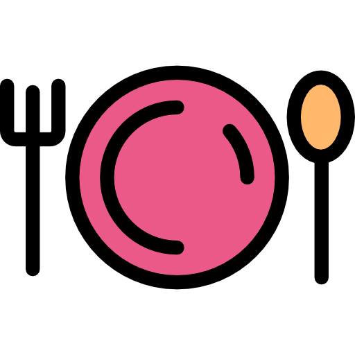 Spoon, Food And Restaurant, Dish, Restaurant, Fork, Plate Icon