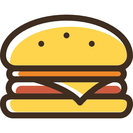 Hamburger Icon Linear Color Food Set Freepik