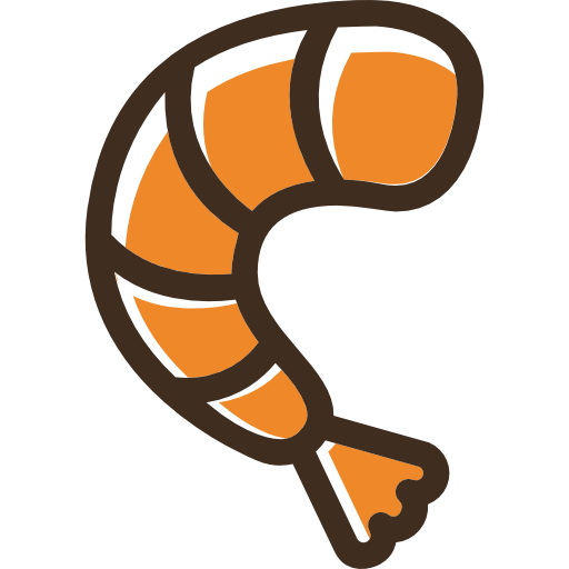 Shrimp, Animal, Shellfish, Seafood, Sea Life, Food Icon