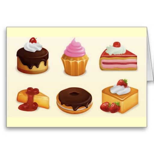 Yummy Icon Set In Art Designs Sales Cake