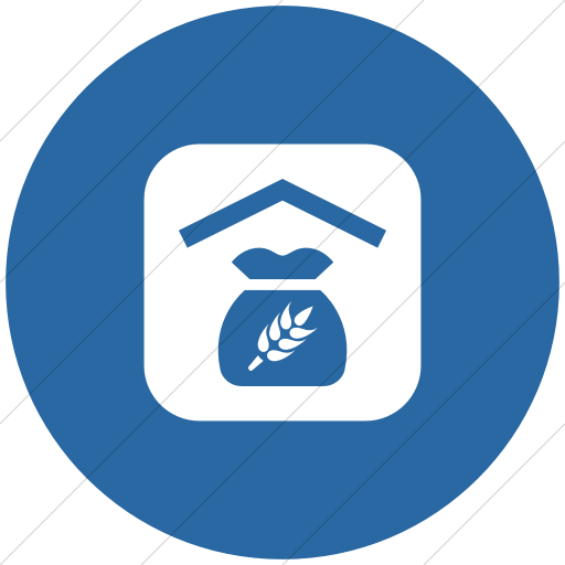 Flat Circle White On Blue Ocha Humanitarians Inverse