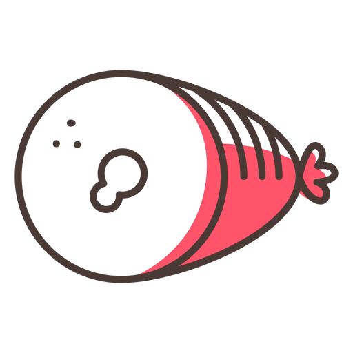 Ham Food Stroke Icon