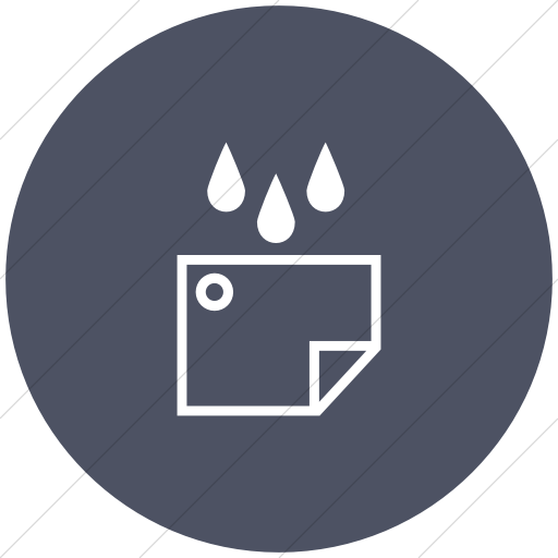 Flat Circle White On Blue Gray Ocha Humanitarians Food