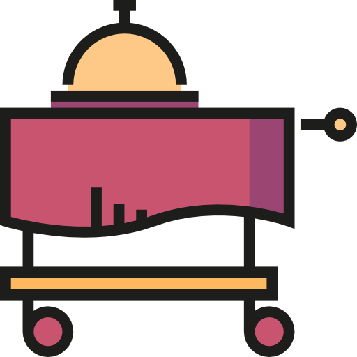 Service, Hotel, Cart, Services, Tray, Covered, Room Service, Food