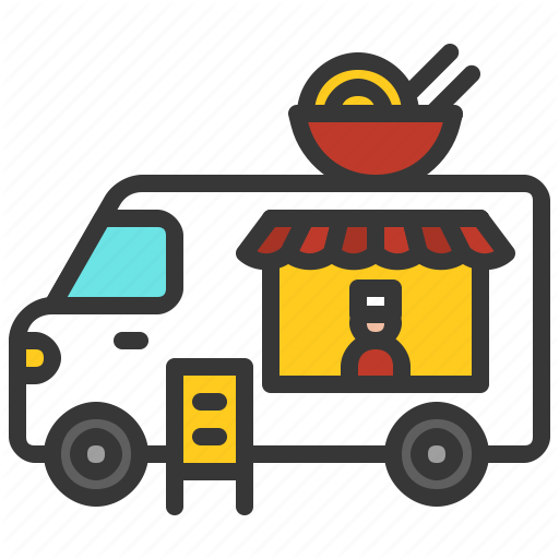 Food, Japanese, Noodle, Ramen, Shop, Truck Icon