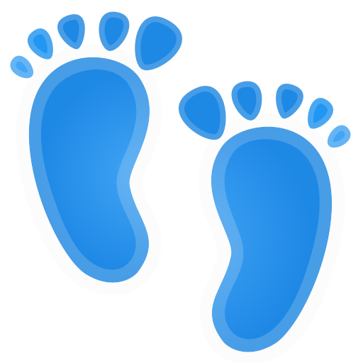 Footprints Icon Noto Emoji Clothing Objects Iconset Google