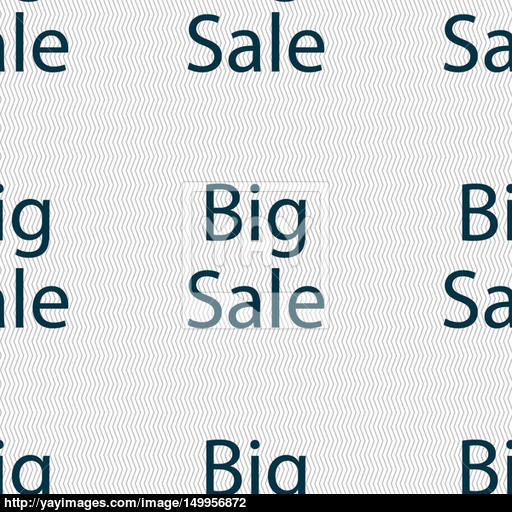Big Sale Sign Icon Special Offer Symbol Seamless Abstract