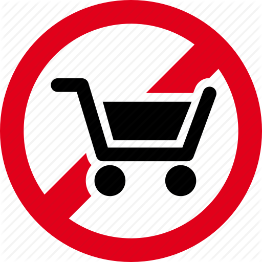 Cart, Forbidden, Prohibited, Shopping Icon