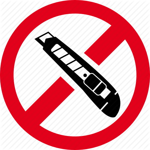 Cutter, Forbidden, Knife, Prohibited Icon
