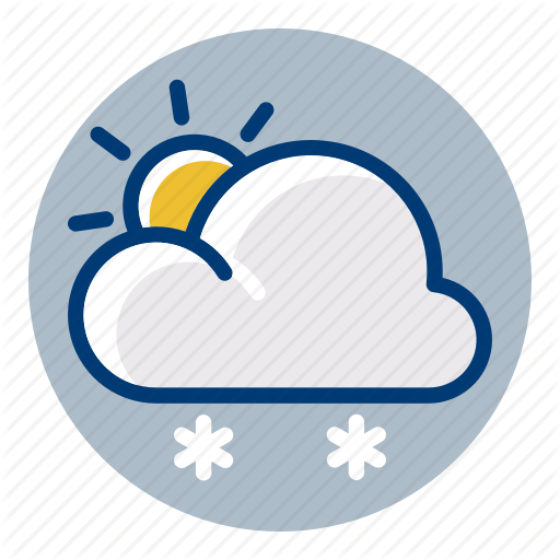 Snow, Snowy, Sun, Sunny, Weather, Weather Forecast Icon