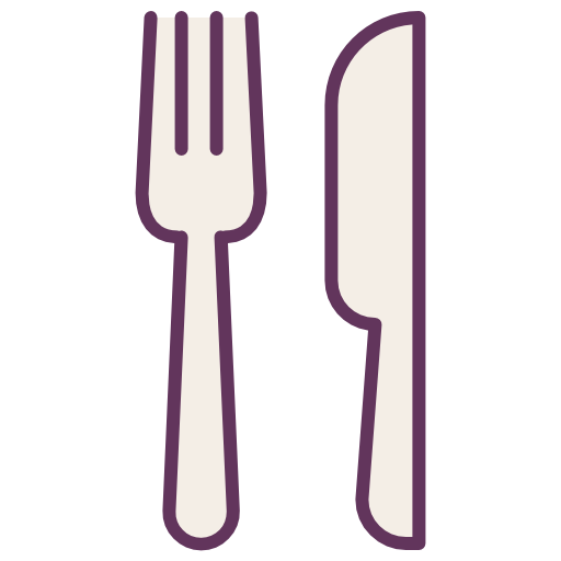 Cutlery, Knife, Fork, Restaurant, Lunch Icon Free Of Line Color