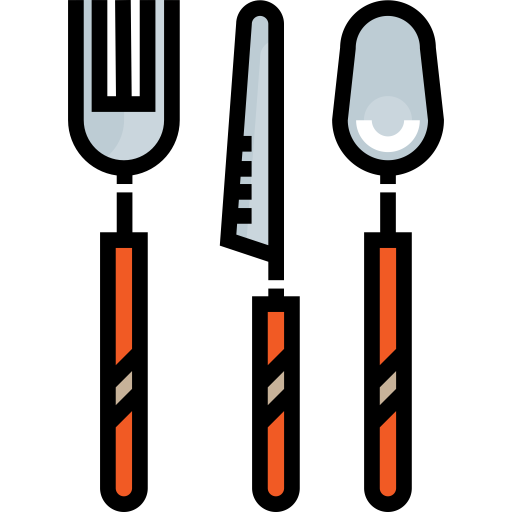 Spoon And Fork Doodle Icons, Download Free Png And Vector