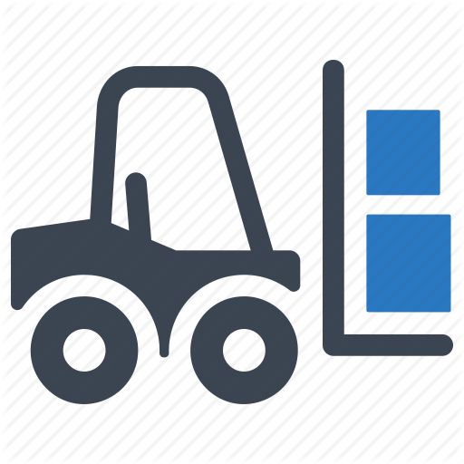 Fork Truck, Forklift, Logistics, Warehouse Icon