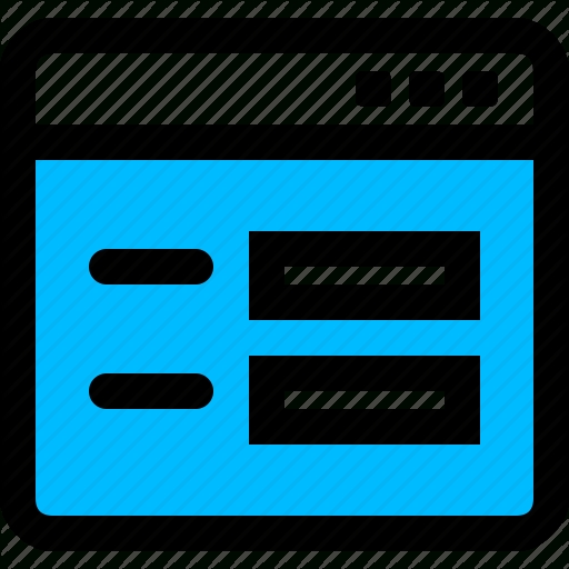 Application, Form, Survey, Window Icon Throughout Windows