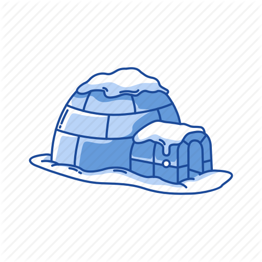 Ice House, Iglo, Shelter, Snow Fort Icon