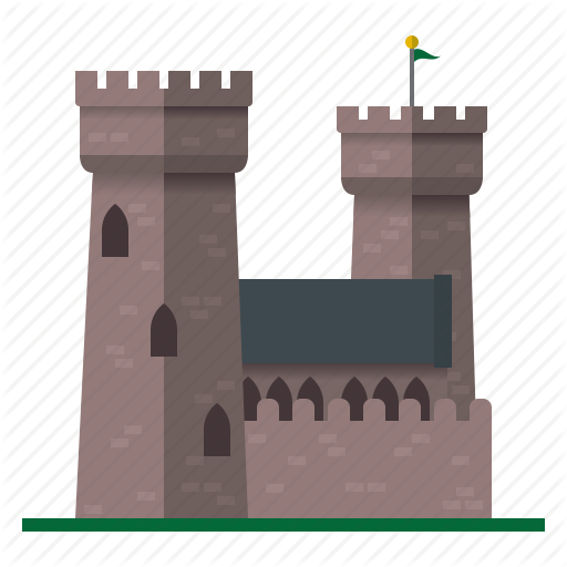 Architecture, Building, Castle, Fortress, Medieval, Towers Icon