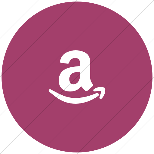 Flat Circle White On Pink Foundation Social Amazon Icon