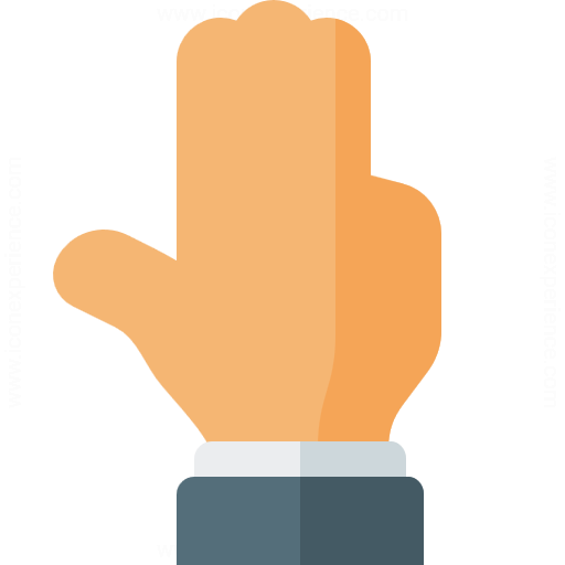 Iconexperience G Collection Hand Count Four Icon
