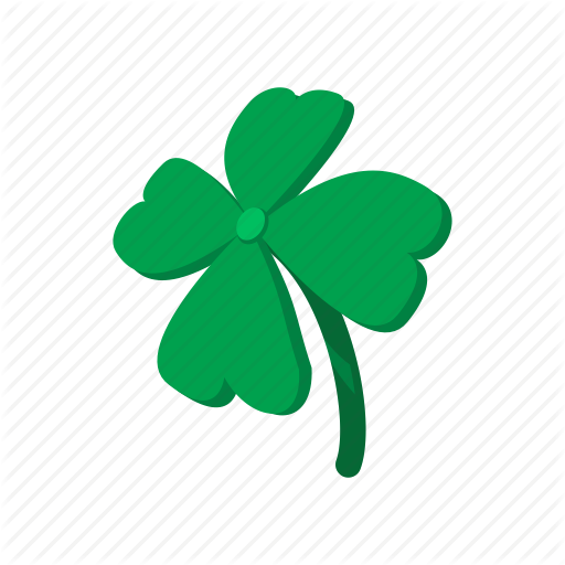 Cartoon, Clover, Four, Green, Leaf, Luck, Lucky Icon