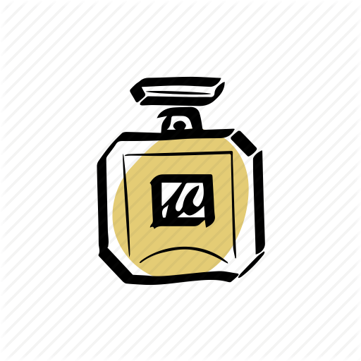 Bottle, Fragrance, Gold, Illustration, Perfume Icon
