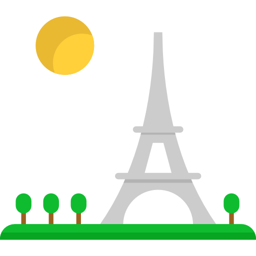 Paris, Eiffel Tower, Romantic, Shapes, Travel, France Icon