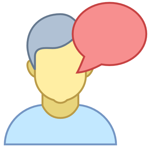 Talk, Conversation, Bubble, Man Icon Free Of Responsive Office Icons