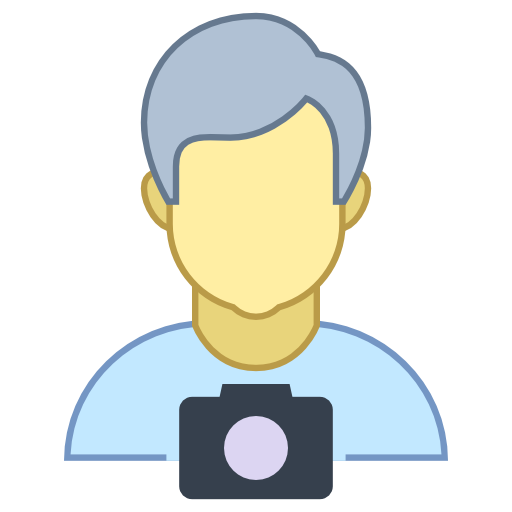 Tourist, Man, With, Camera, Photographer, People Icon Free