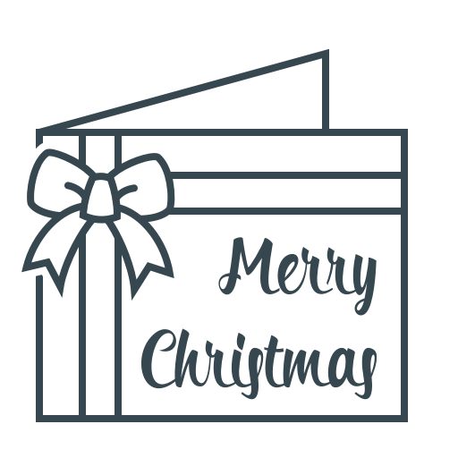 Bowknot, Card, Christmas, Congratulation, Xmas Icon