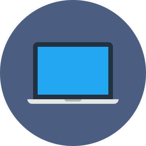 Laptop, Computer, Screen, Notebook, Technology Icon