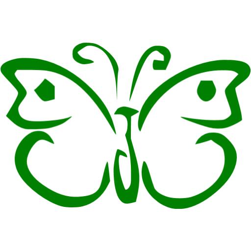 Green Butterfly Icon