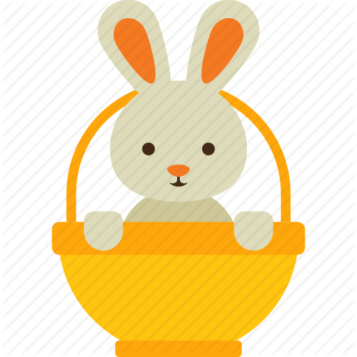 Animal, Basket, Bunny, Easter, Rabbit Icon