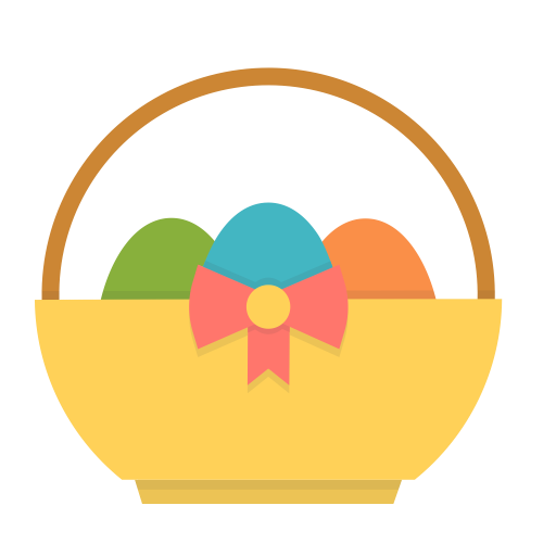 Basket, Easter, Egg, Eggs, Gift, Present, Spring Icon