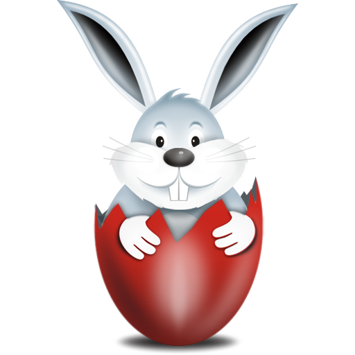 Bunny In Egg Red Icon Download Free Icons