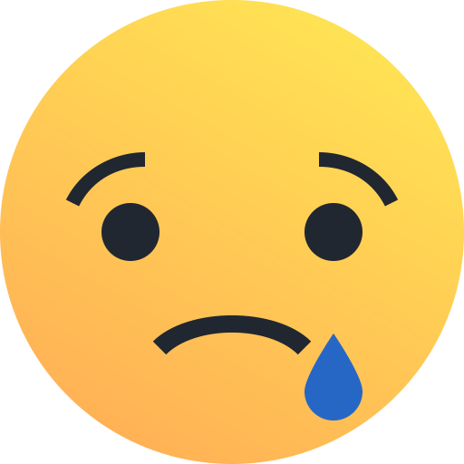 Emoji, Emoticon, Reaction, Sad, Tear Icon