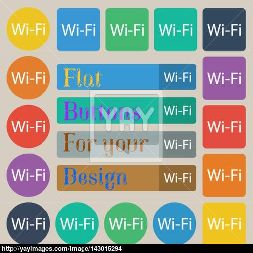 Free Wifi Sign Wi Fi Symbol Wireless Network Icon Set Of Twenty